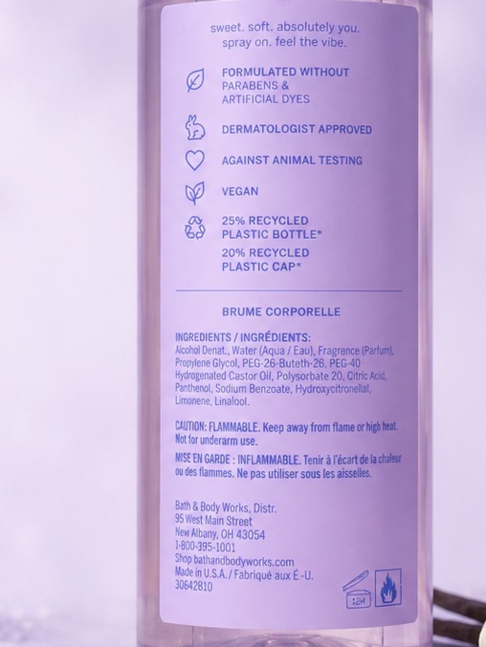 PINK Victoria's Secret Sugar Sky Body Mist — Light Purple/Pink - Picture 3 of 3